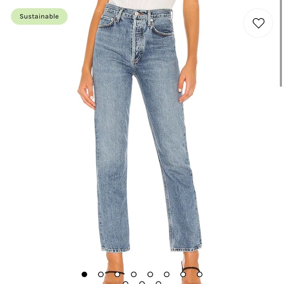 Agolde 90s Pinch Waist High Rise Straight in Navigate - Picture 1 of 8